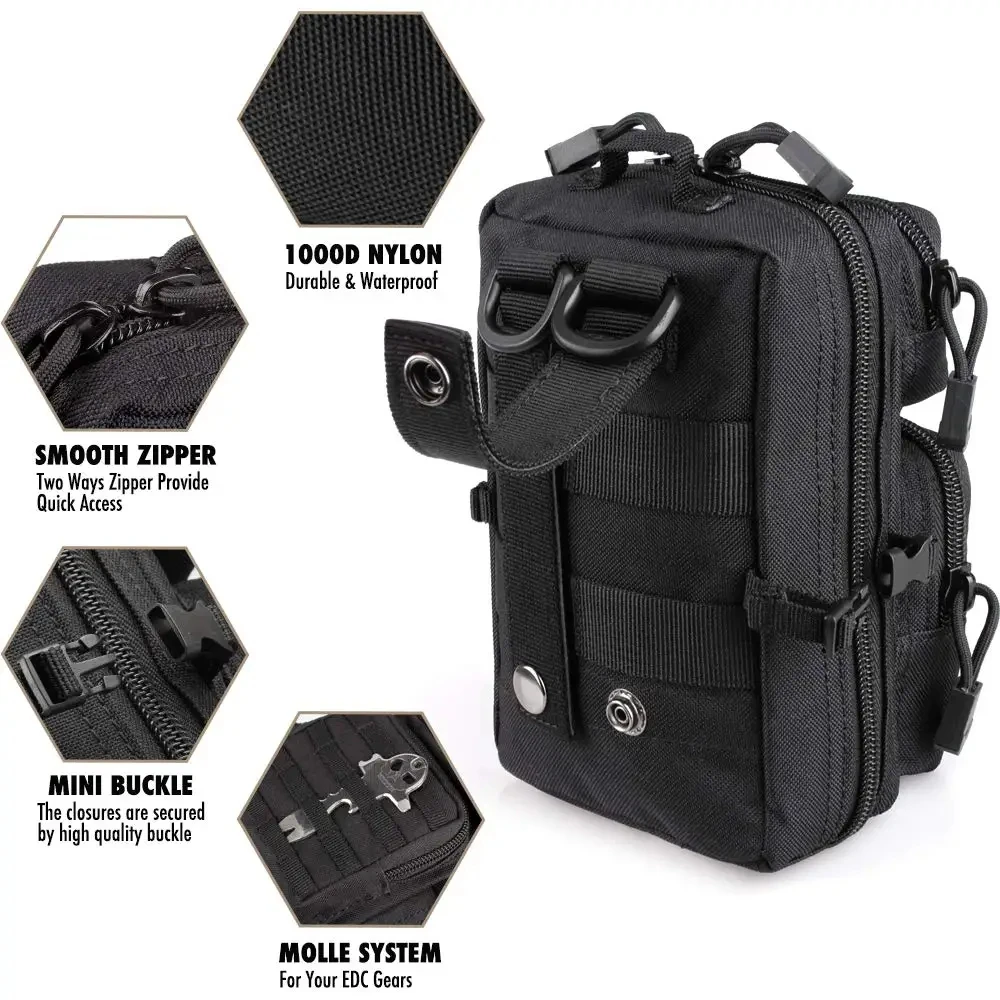 Outdoor Hunting Gear Storage - Mini Molle Utility-Tasche, EDC Kleine Werkzeugtasche