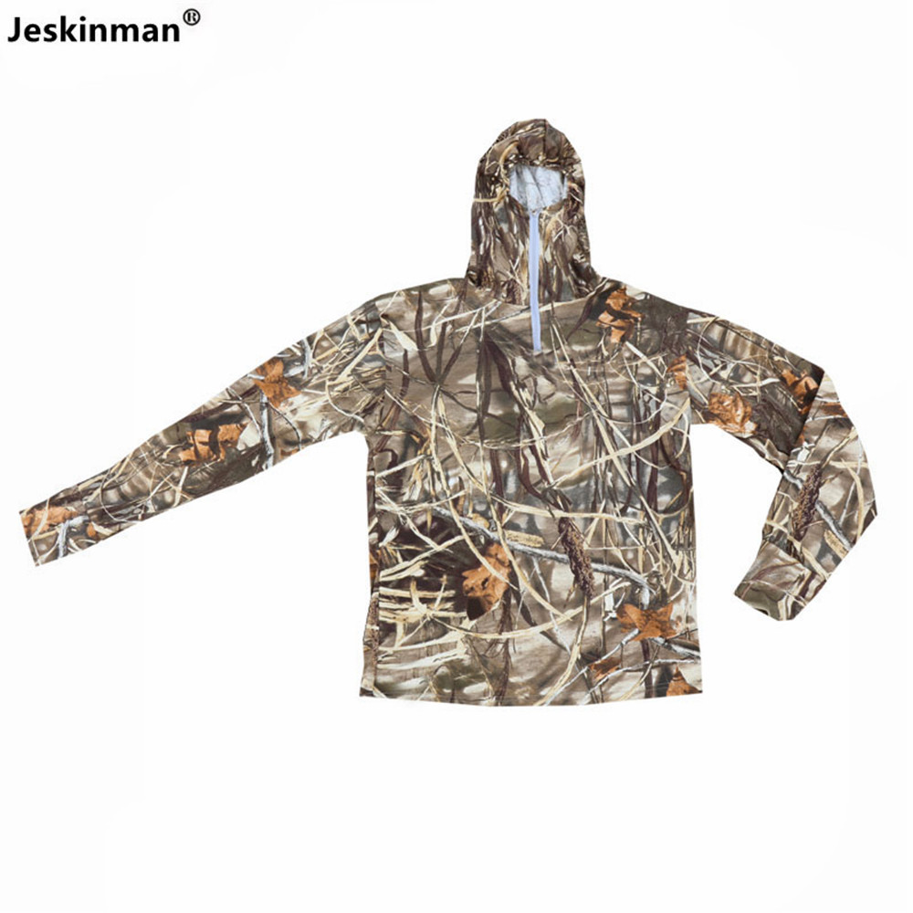 Hunting And Outdoor Shows - Sommer Sonnenschutz Angeln Mit Kapuze Jacke