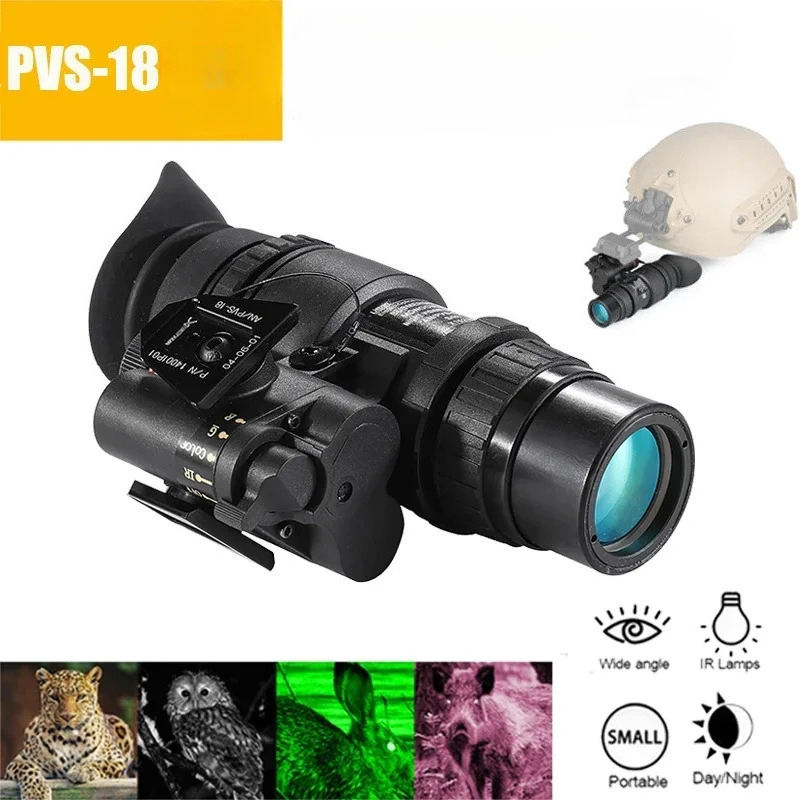 Trail Camera Infrared - Jagdkameras Kopfmontierter Nachtsicht-Monokularhelm für die Jagd