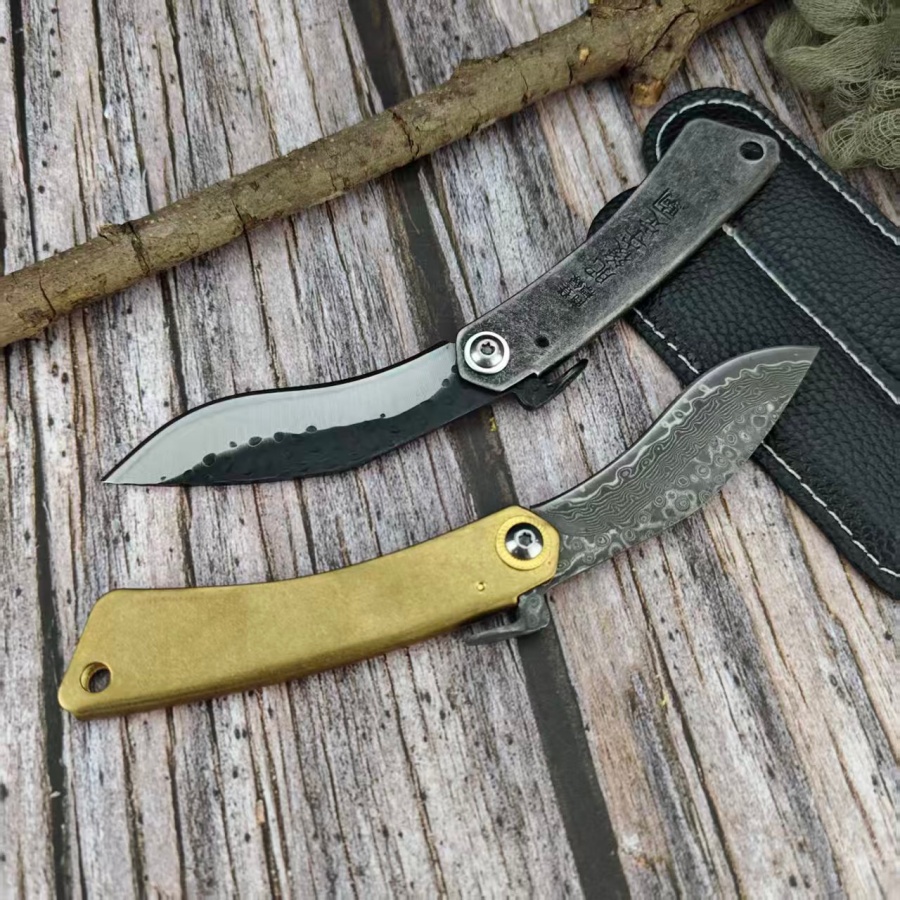 Hunting And Camping In Jungle - Higonokami Hochwertiges Jungle-Adventure-Jagdmesser, faltbar, für Outdoor-Camping,