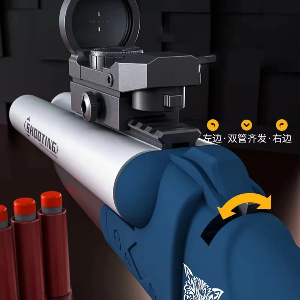 Doppelrohr-Spielzeuggewehr mit – Outdoor Hunting Games For Kids Bewertung und Preis