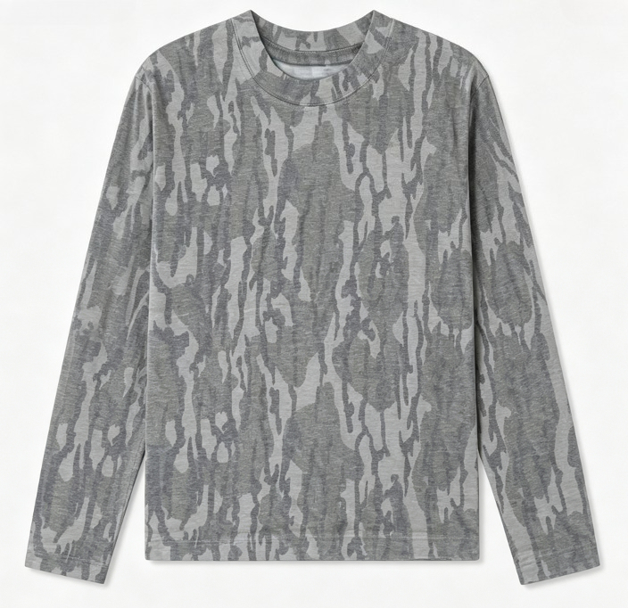 Camo-Langarm-T-Shirt mit Baumb – Outdoor Hunting Prints Bewertung und Preis