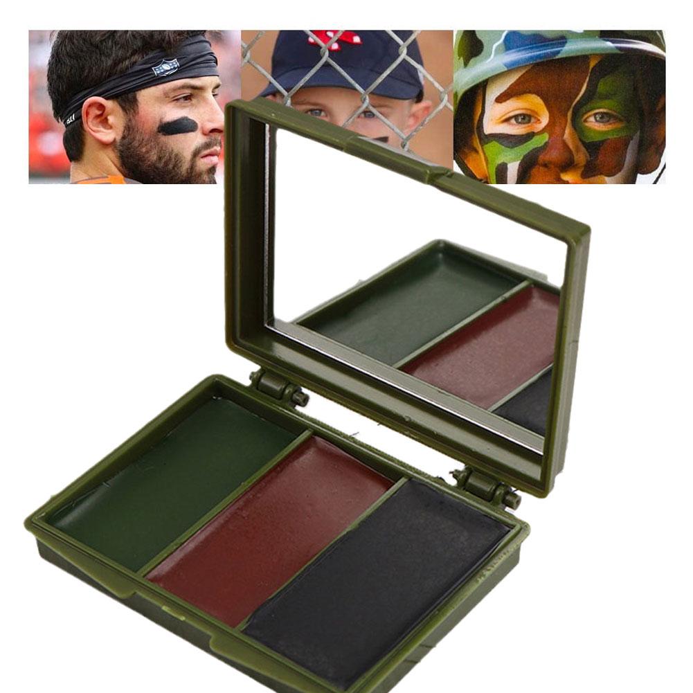 Dreifarbiges Camouflage-Gesich – Camo Face Paint Bewertung und Preis