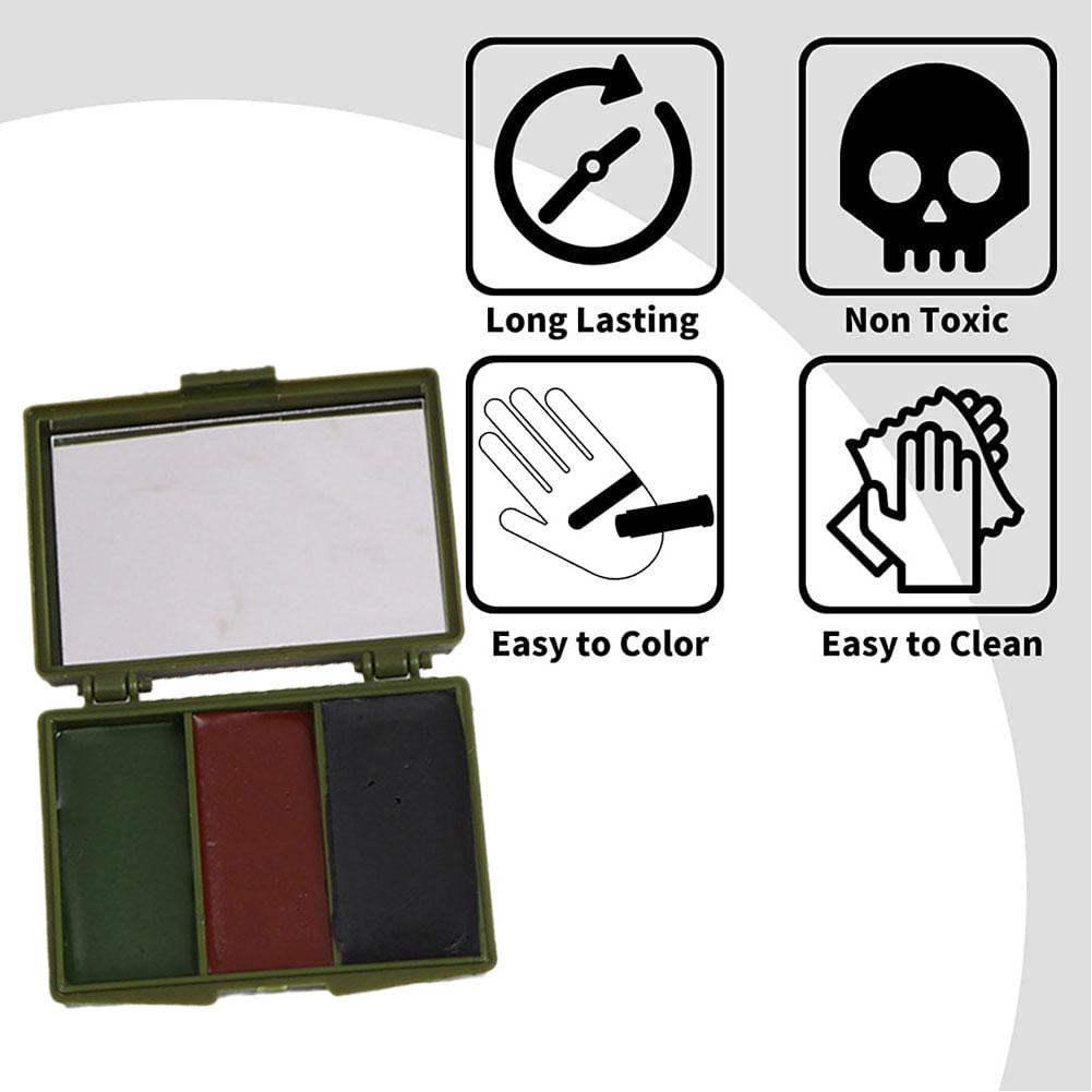 Dreifarbiges Camouflage-Gesich – Camo Face Paint Bewertung und Preis